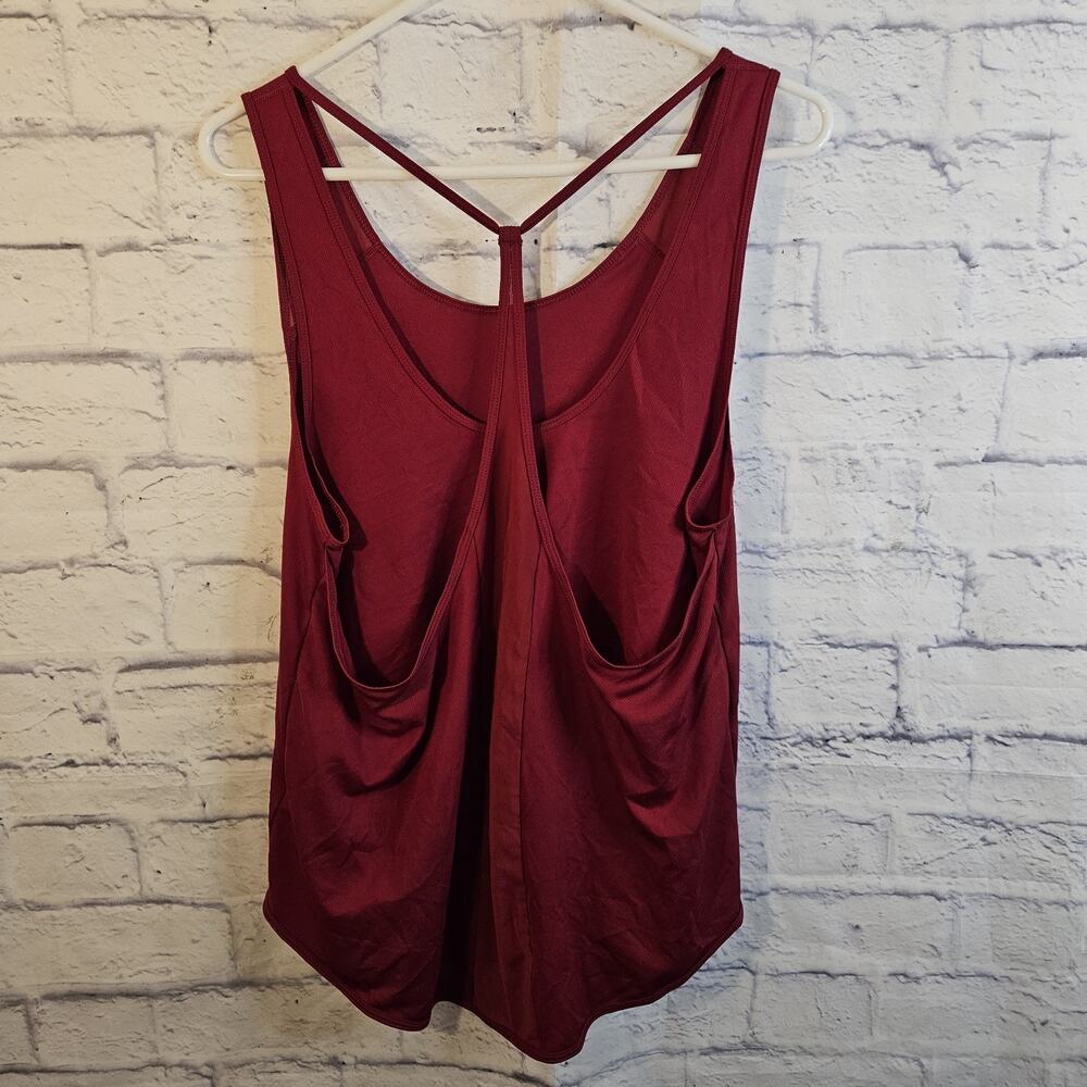 Nike Dri-FIT Women's Strappy Crossback Workout Tank Top Red - Size Large - Picture 4 of 7